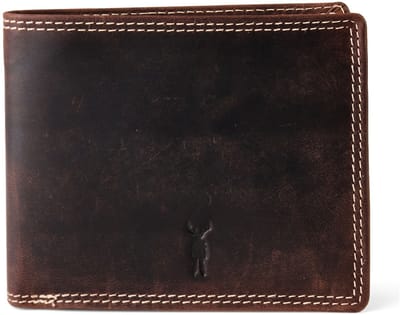 Jack Kinsky Baltimore 101 Portemonnee RFID-bescherming Leer 13 cm - Jongens - Horizontaal - mokka