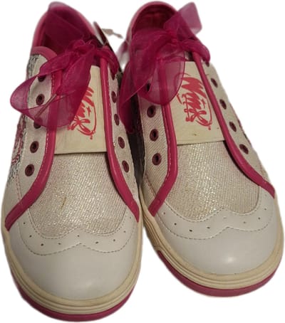 WINX-GIRL SNEAKER-WHITE MET GLITTERS-SIZE 36