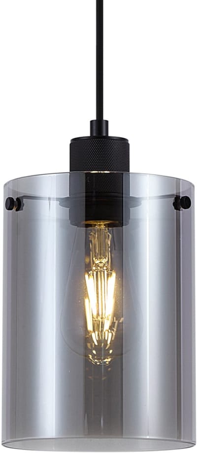 QAZQA domo - Hanglamp - 1 lichts - Ø 15 cm - Zwart - Woonkamer | Slaapkamer | Keuken