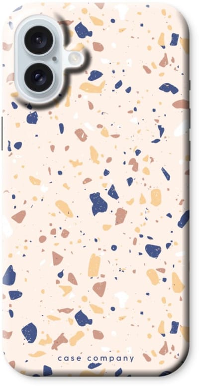 Case Company® - Hoesje geschikt voor iPhone 16 Plus hoesje - Terrazzo N°23 - Tough Case - Maximale Bescherming alle Kanten en Schermrand