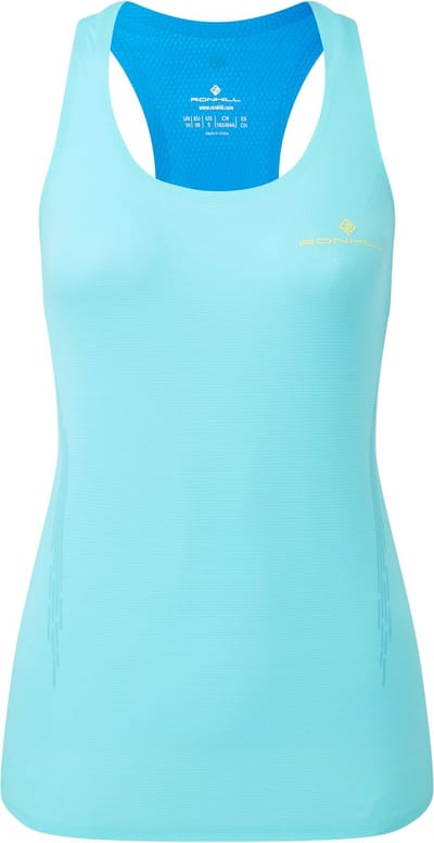 Ronhill | Dames Hardloop Top | Tech Race Vest | Aquamint/El Blue | XS