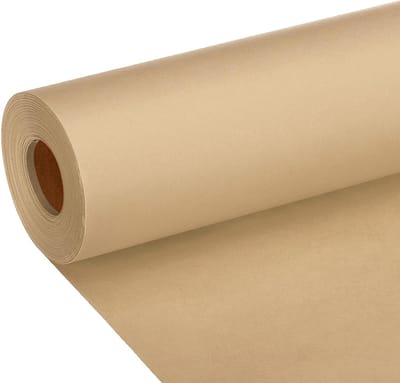 Dailygoods - 100 Feet Kraft Papier Rol - 80gsm Verpakking voor Cadeaus en Kunstprojecten