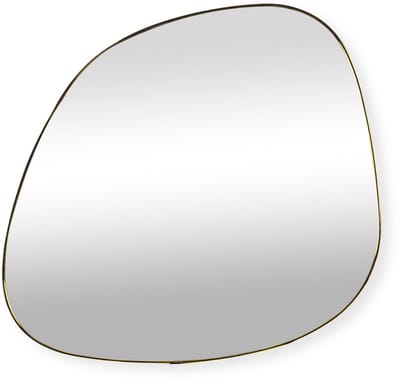 SensaHome Alaric Wandspiegel – Organische Spiegel – Asymmetrisch Design – 70x70 cm – Goud