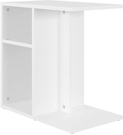 Salontafel Bijzettafel - Moderne Tafel - Woonkamer Inrichten - Veelzijdig Plaatsbaar - 50 x 30 x 50 cm - Wit