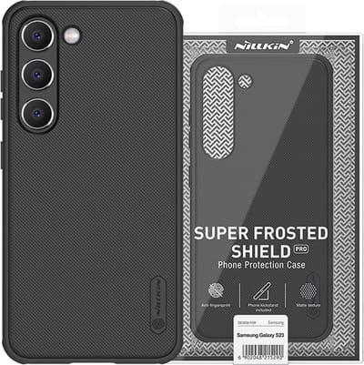 Telefoonhoesje Geschikt voor Samsung Galaxy A54 - Nillkin Super Frosted Shield Back Cover Zwart