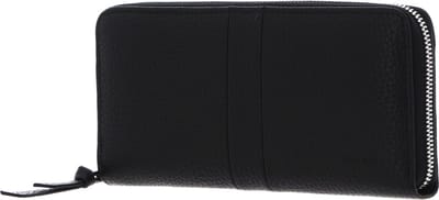 PICARD Leren Portemonnee Stripes 1 Zip Wallet Black Zwart