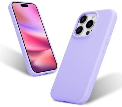 Liquid Silicone Hoesje geschikt voor iPhone 16 Pro Max - paars- Dagelijks gebruik - Duurzaam - Flexibel - Stijlvol en Comfortabel - Schokbestendig - Soft Touch Siliconen