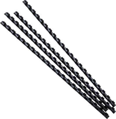 Exacompta Doos van 100 plastic spiraal inbindruggen 8 mm - A4 - Zwart - 75201E