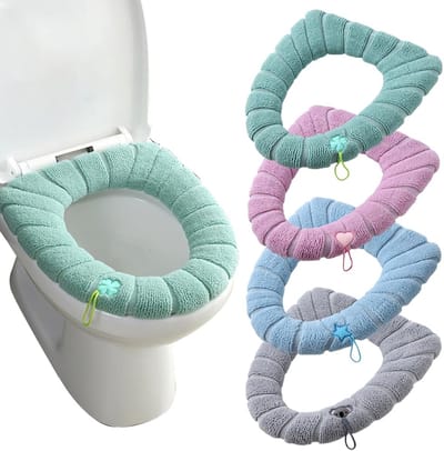 Unyqoos® Zachte en warme toiletbrilhoezen set van 4 stuks voor comfortabel gebruik