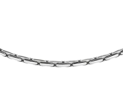 YO&NO - Ketting - Zilver - Cardano - 2,7mm - 45 cm - Sieraden vrouw - Gerhodineerd - Zilver 925