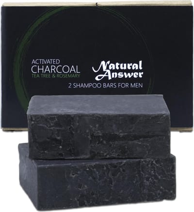 Natural Answer Mannen 100% Natuurlijke Shampoo Bar En Body Bar - Tea Tree en Rozemarijn - 2 x 100 g
