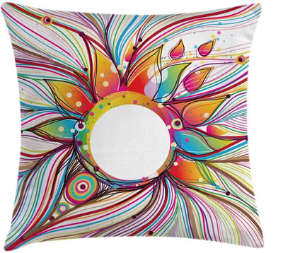 ABAKUHAUS Abstracte Kussenhoes – Bedrukt aan beide zijden – 50x50 cm – Multicolor