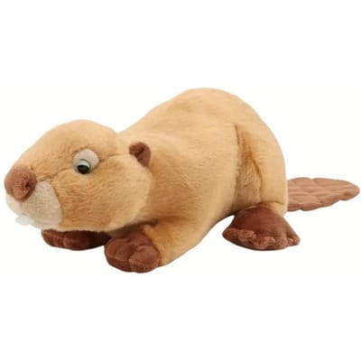 Levensechte Bever Pluche Knuffeldier Zacht Speelgoed Huisdecoratie Kerstcadeau Thanksgiving Cadeau Beste voor Kinderen 40cm beige