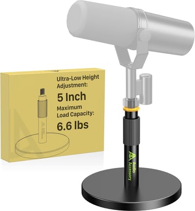 Microfoonstandaard Bureau - Tafelhouder Microfoon - Podcasting Opnemen - Stabiele Constructie - 115 Kilogram
