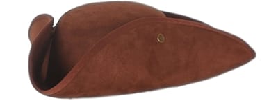 Hoed piraat bruin - one size