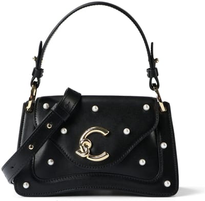 Coccinelle C-Me Handtas Leder 21 cm - Dames - noir