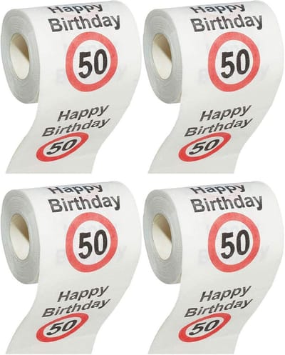 Grappig toiletpapier voor verjaardag - Cadeau met humoristische tekst