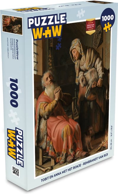 Puzzel Tobit en Anna met het bokje - Rembrandt van Rijn - Legpuzzel - Puzzel 1000 stukjes volwassenen