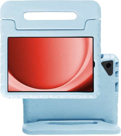 Hoes - Geschikt voor Samsung Galaxy Tab A9 Plus - Kinderhoes Shockproof Bumper - Kidsproof Case - Tablet Hoesje - Kinder Hoes Cover - Sky
