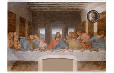 Lanzfeld Da Vinci - Poster Schilderij A4 - Het Laatste Avondmaal - Leonardo da Vinci - PP Hoes