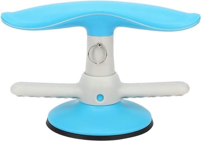 Zitbeugel Buiktrainer - Sit-up Beugel - Thuisfitness - Sterke Zuignap - 24 cm steunstang - Blauw