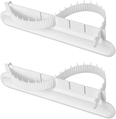 Cake Bow Rulers - 2 delige fondant cake strik liniaal - verstelbaar kunststof - perfecte decoratie voor taarten - ShopVlot
