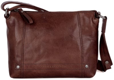 Leren Crossbodytas - Isolde - Donkerbruin