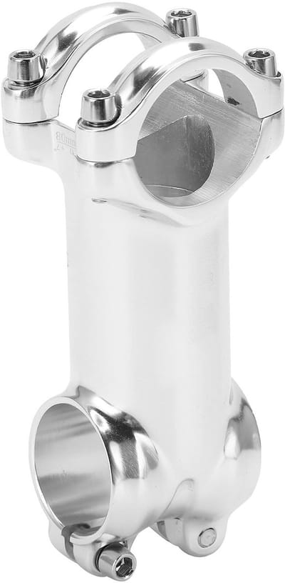 Dailygoods- Stuurpen Hoogwaardig Aluminium - Verstelbaar - Lichtgewicht - Voor Racefiets - 31.8x80mm - 28.6mm Voorvorkklem - Fietsstuur