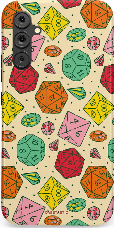 Casetastic Hoesje Geschikt voor Samsung A34 (5G) - Stijlvolle Beschermende Duo-layer Case - D20 Geluksrol