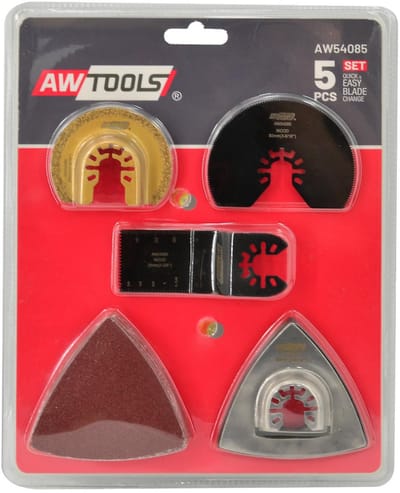 AWTools AW54085 - Multitool Accessoires Set - 14 Stuks - HCS/BIM Staal - Universeel Montage