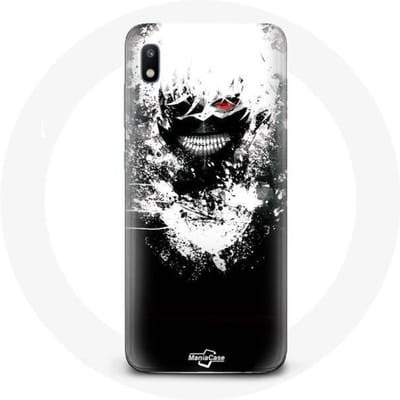 Coque - maniacase - Samsung Galaxy A10 - Anime Tokyo Ghoul - Souple - Protection et décoration noir