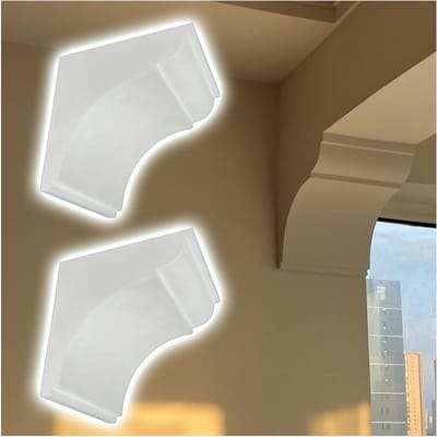 Gips Boog Kit - Deuropening Arch - Huis Renoveren - Voorgebogen Ontwerp - Diverse Keuzes - Wit