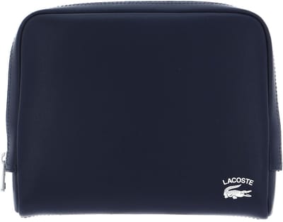 LACOSTE Leren Toilettas Utensil zak Lacoste Practice Organizer Marine 166 Donkerblauw