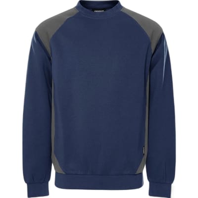 Fristads Sweater 7148 GSM - Marineblauw/Grijs - S
