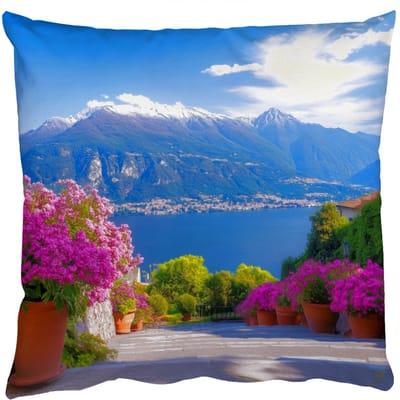 Sierkussens - Kussentjes Woonkamer - 50x50 cm - Lake Como - Italië - Landschap
