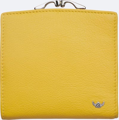 Golden Head Leren portemonnee Madrid RFID Protect Bügelbörse 2049 Sonnengelb geel
