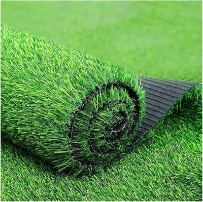 Kunstgras Tapijt - Realistisch gazon - Tuin decoratie - Waterdicht en onderhoudsvrij - 2x25 meter - Groen