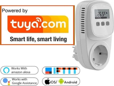 TC500 WIFI GS plugin thermostaat / pompschakelaar, TUYA compatible