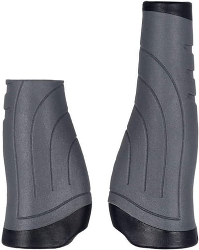 Fietshandgrepen - Stuurgrepen - Comfortabel Fietsen - Ergonomisch Anti-slip - 222 mm - Grijs