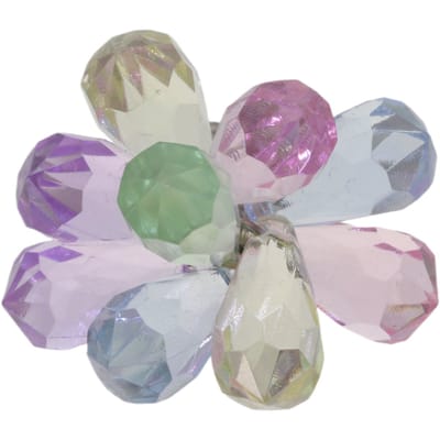 Behave – ring – Pastel multikleur – Zilverkleur – Statement stijl
