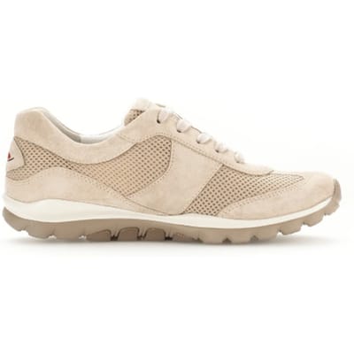 Gabor rollingsoft sensitive 66.966.23 - dames rollende wandelsneaker - Beige - maat 35.5 (EU) 3 (UK)