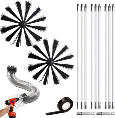 DailySupplies® Schoorsteenveegset - Schoorsteenveger - Schoorsteenborstel 150mm