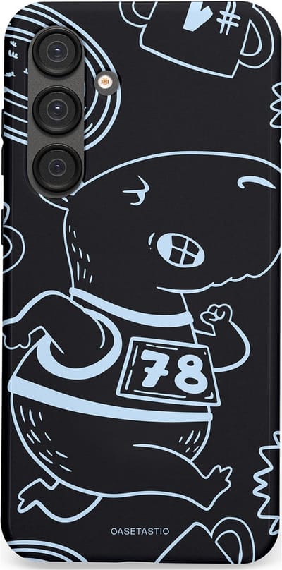 Casetastic Hoesje Geschikt voor Samsung S25 Plus - Stijlvolle Beschermende Duo-layer Case - Capibara kampioen