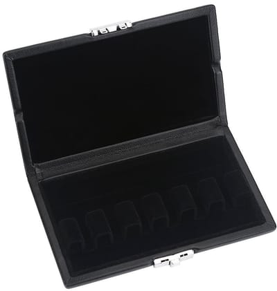 Dailygoods- Rietcontainer met PU-lederen hoes - Bewaart 6 rieten - Beschermt tegen botsingen - Ideale luchtvochtigheid - Goed drogen van riet - Rietopbergdoos