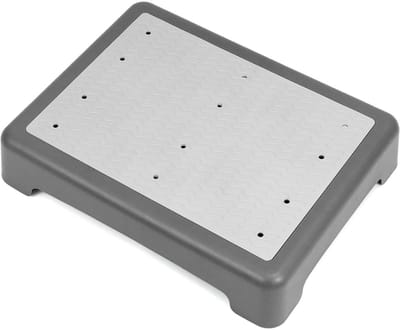 GELLDG Antislip opstapje - Stapelbaar opstapje voor buiten - Geschikt voor ouderen, doucheruimtes, badkuipen, auto's, buitenruimtes, enz. - 9 cm hoog - Draagbaar - Draagvermogen tot 220 kg - Grijs