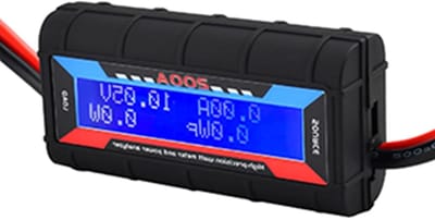 Hoogwaardige 200A Precisie Vermogen Analyzer voor Modelvliegtuigen, LCD Wattmeter en Batterijverbruik Monitor voor UAV Accessoires en Modelbouw
