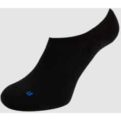 FALKE Keep Warm onzichtbar eenkleurig wol footies dames zwart - maat 35-36