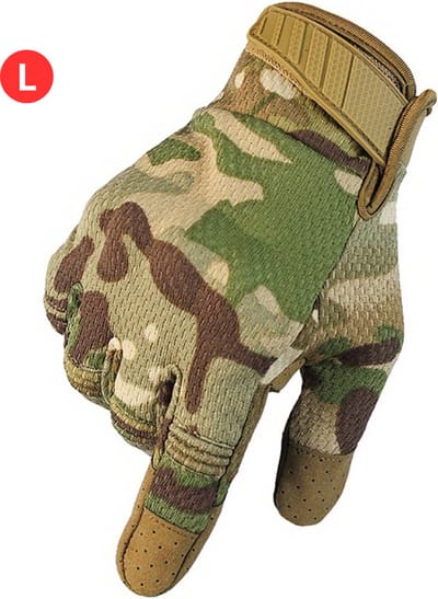 Bovista Airsoft Handschoenen - Tactical - Tactical Gloves - Leger - Tactical Handschoenen Hardknuckle - Camouflage L