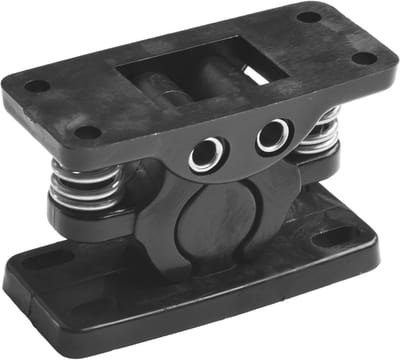 Dubbele Rolvanger - Deurstopper Kastslot - Deuren Beveiligen - Veerbelast Ontwerp - 6 x 4 x 3 cm - Zwart