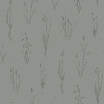 Boråstapeter Vliesbehang 4710 - Woodland - Botanisch Grijs - 53cm x 10.05m